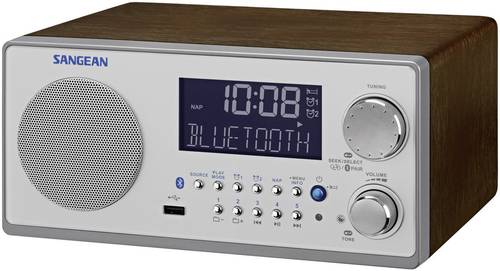 Sangean WR-22 Tischradio UKW, MW AUX, Bluetooth® Walnuss von Sangean