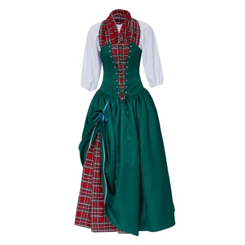 Saniplaycos Traditionelles schottisches Karomuster, Highland-Renaissance-Kostüm, Nachstellung, Weihnachtskleid, Retro-Kleid, Schottenkaro-Kleid Saniplaycos Traditionelles schottisches Karomuster, Highland-Renaissance-Kostüm, Nachstellung, Weihnachtskleid, Retro-Kleid, Schottenkaro-Kleid von Saniplaycos