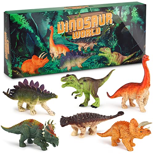 Sanlebi Dinosaurier Figuren Spielzeug- Realistische Dinosaurier Set Mini Dinosaurier Pädagogisches Spielzeug für 3 Jahren Jungen Mädchen von Sanlebi