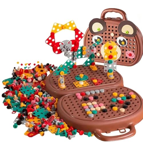 SansRealmL Magic Montessori Play Toolbox,werkzeugkoffer Kinder ab Montessori Spielzeug ab 3 Jahre,Motor Skills Toy von SansRealmL