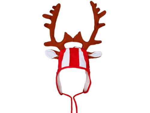 Lustige Weihnachtsmütze Elch Geweih Nikolausmütze - Elchmütze Xmas Party Mütze - für Herren Damen Lustige Weihnachtsmütze Elch Geweih Nikolausmütze - Elchmütze Xmas Party Mütze - für Herren Damen von Santa Magix
