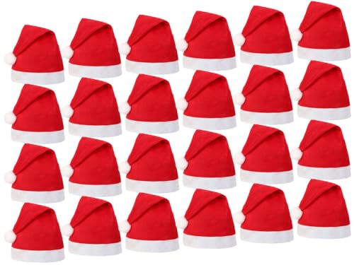Santa Magix 24 Stück Weihnachtsmütze 24er Set – Nikolausmützen rot mit Bommel – günstige Werbeartikel Weihnachten – Party, Nikolaus, Xmas Events, Firmen, Vereine, Promotion – WM-32 Santa Magix 24 Stück Weihnachtsmütze 24er Set – Nikolausmützen rot mit Bommel – günstige Werbeartikel Weihnachten – Party, Nikolaus, Xmas Events, Firmen, Vereine, Promotion – WM-32 von Santa Magix