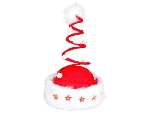 Santa Magix Lustige Weihnachtsmütze - Bouncing X-Mas Plüsch Hat - Springende Nikolausmütze Weihnachtsmann Mütze für Damen Herren Santa Magix Lustige Weihnachtsmütze - Bouncing X-Mas Plüsch Hat - Springende Nikolausmütze Weihnachtsmann Mütze für Damen Herren von Santa Magix