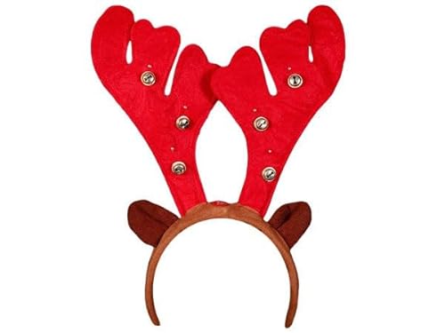 Santa Magix Weihnachts Haarreifen mit Elchgeweih und Ohrwärmern Rentiergeweih Plüsch Stirnband für Damen Herren lustiges Kostüm Accessoire Weihnachten Nikolaus Party Santa Magix Weihnachts Haarreifen mit Elchgeweih und Ohrwärmern Rentiergeweih Plüsch Stirnband für Damen Herren lustiges Kostüm Accessoire Weihnachten Nikolaus Party von Santa Magix
