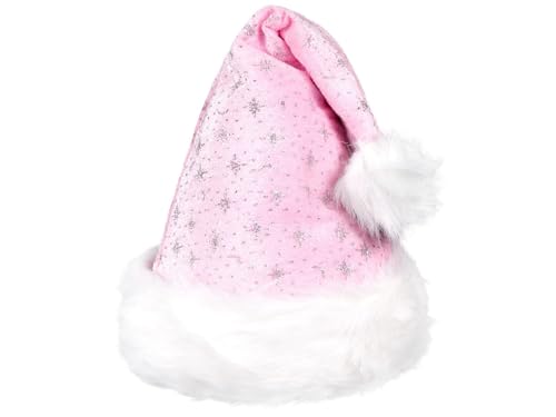 Santa Magix Weihnachtsmütze mit Pelzrand und Glitzer Nikolausmütze glänzende Xmas Mütze Partyhut Unisex Kostüm Accessoire für Damen Herren Kinder Weihnachtsfeier Nikolaus Santa Magix Weihnachtsmütze mit Pelzrand und Glitzer Nikolausmütze glänzende Xmas Mütze Partyhut Unisex Kostüm Accessoire für Damen Herren Kinder Weihnachtsfeier Nikolaus von Santa Magix