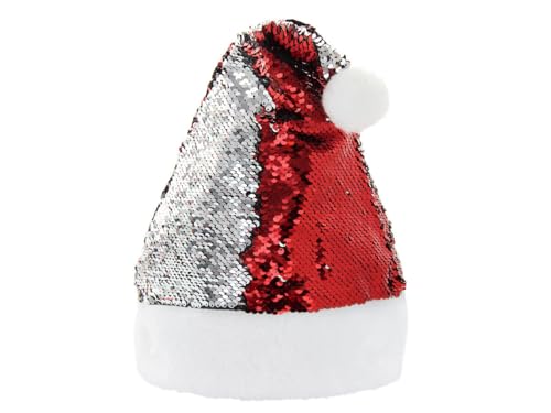 Santa Magix Weihnachtsmütze mit Wendepailletten Nikolausmütze mit Bommel Glitzer Weihnachtsmützen für Damen Herren Kinder Party Kostüm Accessoire Weihnachten Santa Magix Weihnachtsmütze mit Wendepailletten Nikolausmütze mit Bommel Glitzer Weihnachtsmützen für Damen Herren Kinder Party Kostüm Accessoire Weihnachten von Santa Magix
