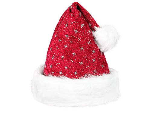 Weihnachtsmütze mit Pelzrand und Glitzer Nikolausmütze glänzende Xmas Mütze Partyhut Unisex Kostüm Accessoire für Damen Herren Kinder Weihnachtsfeier Nikolaus (Weihnachtsmütze Kinder rot Glitzer) Weihnachtsmütze mit Pelzrand und Glitzer Nikolausmütze glänzende Xmas Mütze Partyhut Unisex Kostüm Accessoire für Damen Herren Kinder Weihnachtsfeier Nikolaus (Weihnachtsmütze Kinder rot Glitzer) von Santa Magix