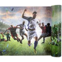 Fußball Tischläufer aus Polyester, 30cm x 5m