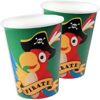 Piraten Partybecher im 10er Pack, 270ml Piraten Partybecher im 10er Pack, 270ml von Santex