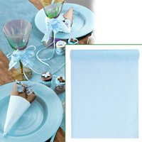 Tischläufer himmelblau, 10mx30cm, aus Vlies für festliche Tischdeko Tischläufer himmelblau, 10mx30cm, aus Vlies für festliche Tischdeko von Santex
