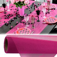 Tischläufer in Pink aus Vlies, 5m lang und 50cm breit, in Netzoptik, 1 Rolle Tischläufer in Pink aus Vlies, 5m lang und 50cm breit, in Netzoptik, 1 Rolle von Santex