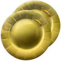 XXL-Partyteller in gold, Pappe, 33cm XXL-Partyteller in gold, Pappe, 33cm von Santex