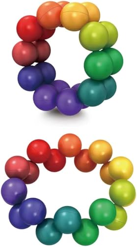 Knobelspiele, Sensory Ball,aus 20-regenbogenfarbigen Kugeln,Praktische Fähigkeiten Trainieren und das Denken öffnen, Geeignet zum Stressabbau Knobelspiele, Sensory Ball,aus 20-regenbogenfarbigen Kugeln,Praktische Fähigkeiten Trainieren und das Denken öffnen, Geeignet zum Stressabbau von Santiaoniu