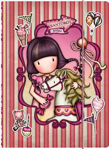 SANTORO -Notizbuch Folio Hardcover mit Elastico Gorjuss Fairground Carousel 24,8 x 9 x 33,4 cm, Mehrfarbig (812 GJ13) SANTORO -Notizbuch Folio Hardcover mit Elastico Gorjuss Fairground Carousel 24,8 x 9 x 33,4 cm, Mehrfarbig (812 GJ13) von Santoro