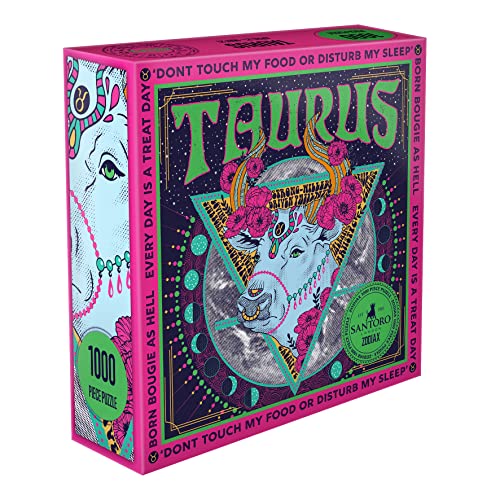 SANTORO Zodiax - 1000 Teile Puzzle - Stier - Lustiges Geburtstagsgeschenk für Kinder, Erwachsene | Astrologie Geschenke für Frauen und Männer | Sternzeichen Horoskop Puzzle SANTORO Zodiax - 1000 Teile Puzzle - Stier - Lustiges Geburtstagsgeschenk für Kinder, Erwachsene | Astrologie Geschenke für Frauen und Männer | Sternzeichen Horoskop Puzzle von Santoro