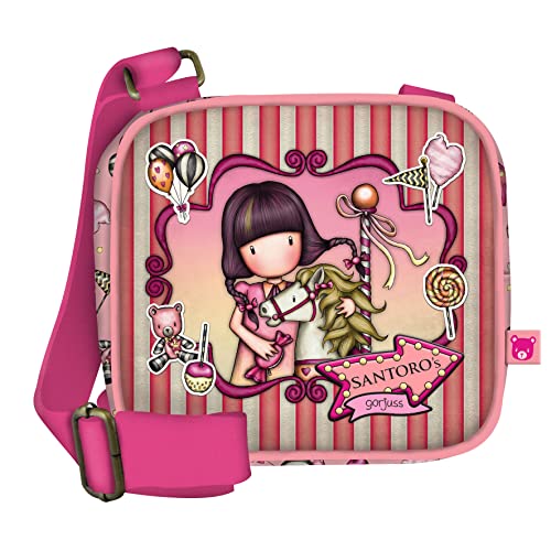Santoro 1039GJ09 Gorjuss Fairground Mini-Umhängetasche Karussell, 16,5 x 15 x 6,5 cm, Rose Santoro 1039GJ09 Gorjuss Fairground Mini-Umhängetasche Karussell, 16,5 x 15 x 6,5 cm, Rose von Santoro