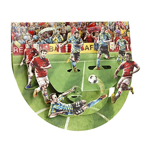 Santoro Popnrock, 3D-Pop-Up-Grußkarte – Fußball – Fußballspiel – Für Ihn, Für Männer, Für Papa, Jungen, Vatertag, Geburtstag Santoro Popnrock, 3D-Pop-Up-Grußkarte – Fußball – Fußballspiel – Für Ihn, Für Männer, Für Papa, Jungen, Vatertag, Geburtstag von Santoro
