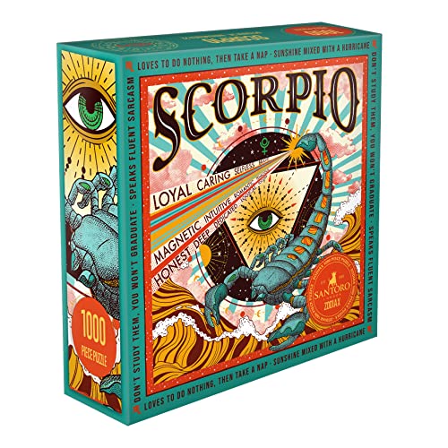 Santoro Zodiax - 1000 Teile Puzzle - Skorpion - Lustiges Geburtstagsgeschenk für Kinder, Erwachsene | Astrologie Geschenke für Frauen und Männer | Sternzeichen Horoskop Puzzle von Santoro