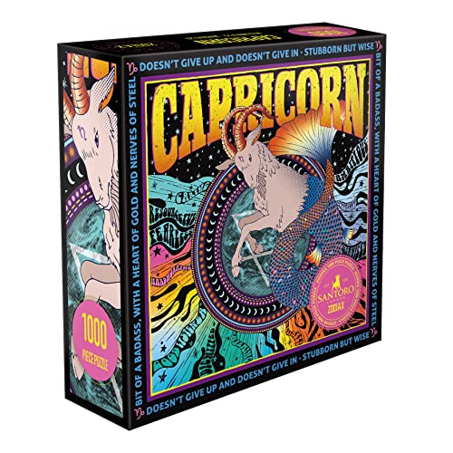 SANTORO Zodiax 1000 Teile Puzzle Steinbock Lustiges Geburtstagsgeschenk für Kinder Erwachsene Astrologie Geschenke für Frauen Männer Sternzeichen Horoskop Puzzle SANTORO Zodiax 1000 Teile Puzzle Steinbock Lustiges Geburtstagsgeschenk für Kinder Erwachsene Astrologie Geschenke für Frauen Männer Sternzeichen Horoskop Puzzle von Santoro