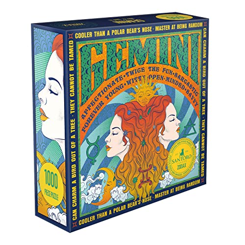 Santoro Zodiax - 1000 Teile Puzzle - Zwillinge - Lustiges Geburtstagsgeschenk für Kinder Erwachsene | Astrologie Geschenke für Frauen und Männer | Sternzeichen Horoskop Puzzle Santoro Zodiax - 1000 Teile Puzzle - Zwillinge - Lustiges Geburtstagsgeschenk für Kinder Erwachsene | Astrologie Geschenke für Frauen und Männer | Sternzeichen Horoskop Puzzle von Santoro