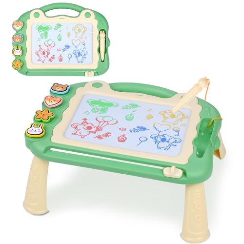 Sarsumir Magnetische Maltafel Zaubertafeln für Kinder, Zaubertafel Maltafel Magnettafel Reisegröße, Bunt Zeichenbrett für 3 4 5 Jahre alt mit 1 Magnetstift und 4 Stempel, Grün Sarsumir Magnetische Maltafel Zaubertafeln für Kinder, Zaubertafel Maltafel Magnettafel Reisegröße, Bunt Zeichenbrett für 3 4 5 Jahre alt mit 1 Magnetstift und 4 Stempel, Grün von Sarsumir
