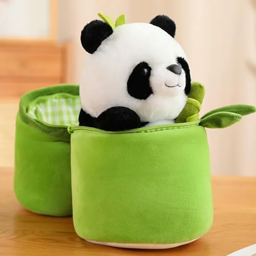 SaruEL Kawaii Bambus Röhre Panda Plüsch Spielzeug Niedlich Plüsch Bär Puppe Kinder Geburtstag Geschenk 25cm 3 von SaruEL