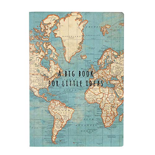 Sass & Belle Vintage Weltkarte Notizbuch CR145 von Sass & Belle