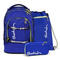 SATCH 01185-30220-10 Blue Climber Pack Schulrucksack Set, 3-teilig SATCH 01185-30220-10 Blue Climber Pack Schulrucksack Set, 3-teilig von Satch