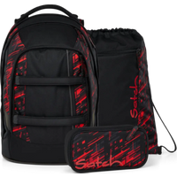 SATCH 01403-90365-10 Pack Schulrucksack Set Night Rider, schwarz SATCH 01403-90365-10 Pack Schulrucksack Set Night Rider, schwarz von Satch