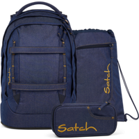 SATCH 01472-30054-10 Pack Schulrucksack Set Denim Blue, dunkelblau SATCH 01472-30054-10 Pack Schulrucksack Set Denim Blue, dunkelblau von Satch