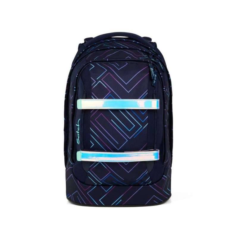 SATCH Schulrucksack PACK (Modell 2025), Sets Einzeln, Satch Designs Purple Laser von Satch