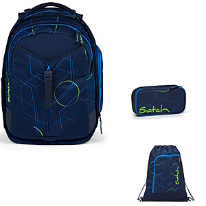 Satch Match Blue Tech 3 tlg Schulrucksack-Set. Schulrucksack-Set Satch Match Blue Tech 3 tlg Schulrucksack-Set. Schulrucksack-Set von Satch