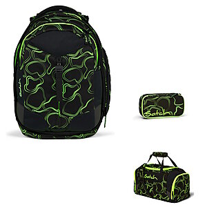 Satch Match Green Supreme 3tlg Schulrucksack-Set inkl. Sporttasche Satch Match Green Supreme 3tlg Schulrucksack-Set inkl. Sporttasche von Satch