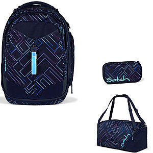 Satch Match Purple L 2024 3tlg Schulrucksack-Set von Satch