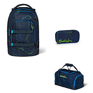 Satch Pack Blue Tech 3tlg Schulrucksack-Set Satch Pack Blue Tech 3tlg Schulrucksack-Set von Satch