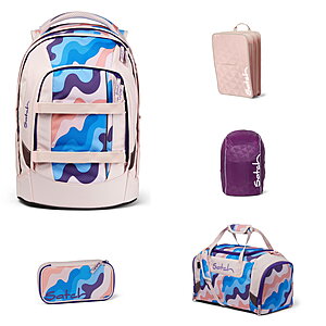 Satch Pack Candy Clouds 5tlg Schulrucksack-Set Satch Pack Candy Clouds 5tlg Schulrucksack-Set von Satch
