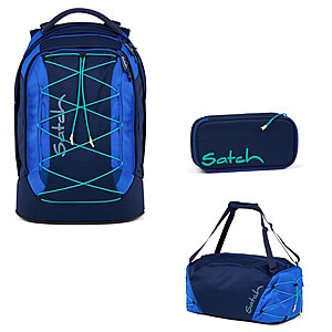 Satch Pack Crossed Blue 3tlg. von Satch