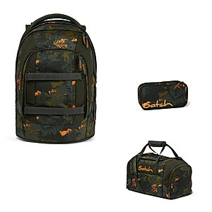 Satch Pack Jurassic Jungle 3tlg Schulrucksack-Set Satch Pack Jurassic Jungle 3tlg Schulrucksack-Set von Satch