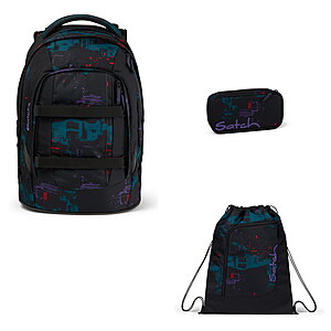 Satch Pack Night Vision 3tlg Schulrucksack-Set Satch Pack Night Vision 3tlg Schulrucksack-Set von Satch