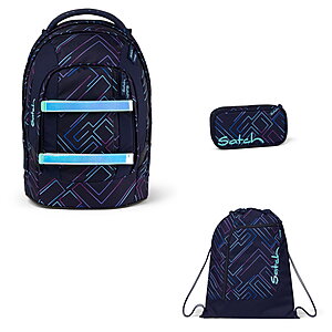 Satch Pack Purple Laser 3tlg Schulrucksack-Set Satch Pack Purple Laser 3tlg Schulrucksack-Set von Satch