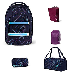Satch Pack Purple Laser 5tlg Schulrucksack-Set Satch Pack Purple Laser 5tlg Schulrucksack-Set von Satch