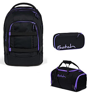 Satch Pack Purple Phantom 3tlg Schulrucksack-Set Satch Pack Purple Phantom 3tlg Schulrucksack-Set von Satch