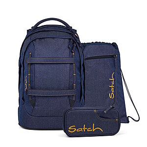 Satch Pack Schulrucksack Set Denim Blue Satch Pack Schulrucksack Set Denim Blue von Satch