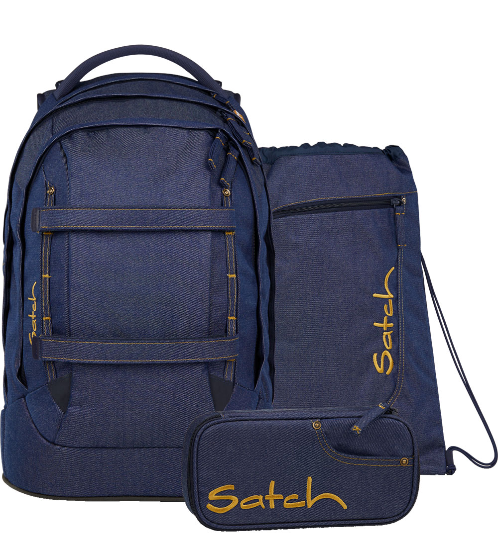 Satch Schulranzen-Set - Packung - Denim Blue - Satch - One Size - Schulranzen Satch Schulranzen-Set - Packung - Denim Blue - Satch - One Size - Schulranzen von Satch