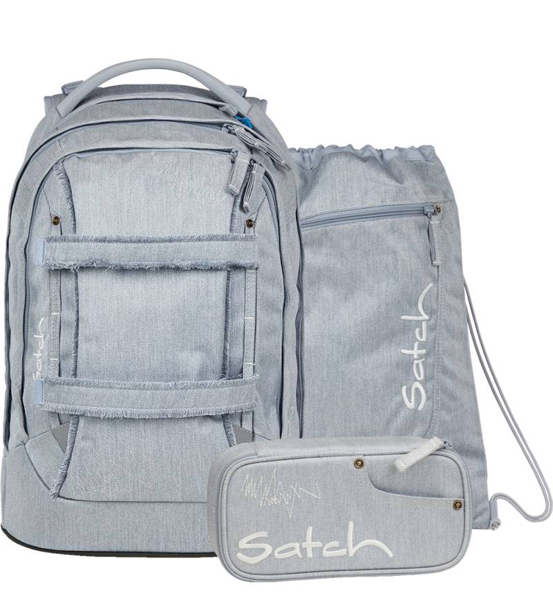 Satch Schulranzen-Set - Packung - Gewaschen Blue - Satch - One Size - Schulranzen Satch Schulranzen-Set - Packung - Gewaschen Blue - Satch - One Size - Schulranzen von Satch