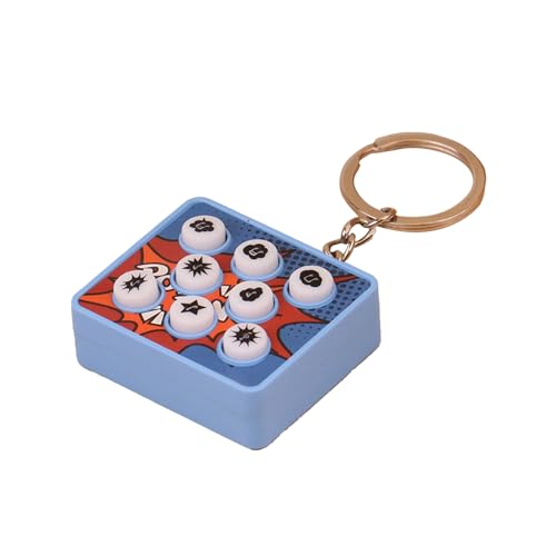 Saterkali Fidget Toy Stressabbau Spielzeug Furzmaschine Schlüsselanhänger Interaktives Dekompressionsspielzeug Kompaktes Streich Spielzeug für Zuhause Blau von Saterkali