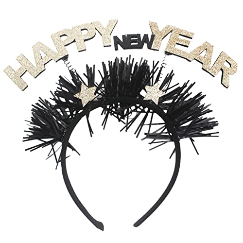 Saterkali Neujahr Haarreifen Dress Up Novel 2023 Happy New Year Festival Performance Kopfreifen One Size von Saterkali