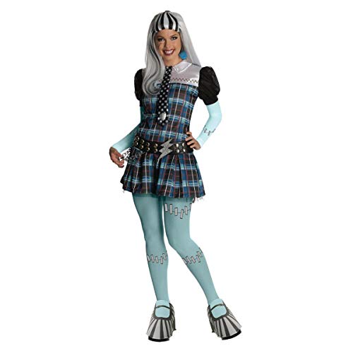 Satief Damen Frankie Stein Kostüm & Perücke - Monster High Komplett-Set (36/38 + Perücke) von Satief