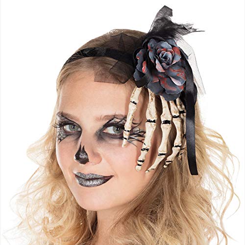 Satief Skeletthand Haarreif als Accessoires für die Halloween Damen Party von Satief