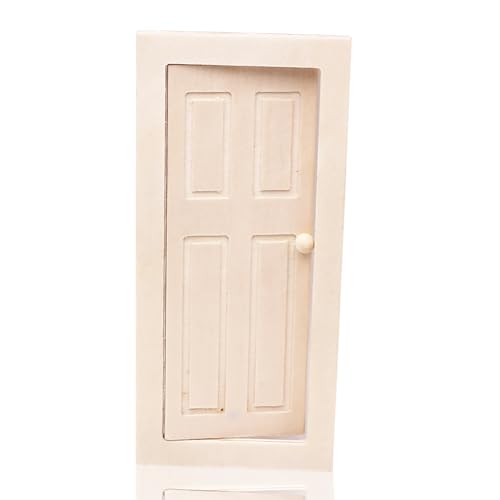 Satiskid 1:12 Puppenhaustür, Mini Holz Tür, Miniatur Holztür für Puppenmöbel Zubehör, Mini Holztür Satiskid 1:12 Puppenhaustür, Mini Holz Tür, Miniatur Holztür für Puppenmöbel Zubehör, Mini Holztür von Satiskid